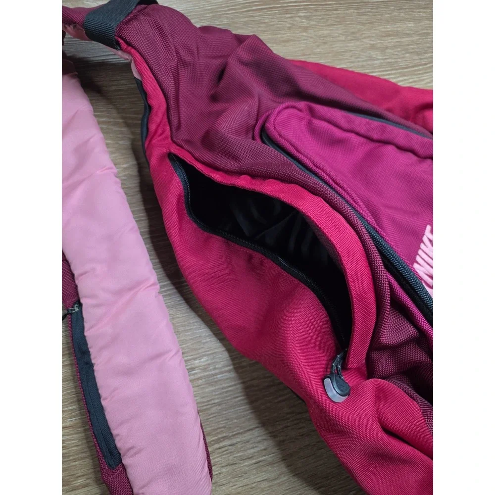 Vintage 2003 Nike Sling Backpack Red/pink Y2K Crossbody One Strap Logo Bag Sport